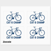 Sticker Rectangulaire Champ CAT 6 (Feuille)