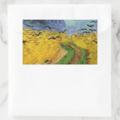 Sticker Rectangulaire Champ de blé avec corbeaux (Sac)