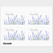 Sticker Rectangulaire Champ de Lavande 2 (Feuille)