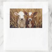 Sticker Rectangulaire Champ de maïs de Vache mûre (Sac)