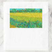Sticker Rectangulaire Champ Van Gogh avec Irises près d'Arles (Sac)
