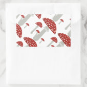 Sticker Rectangulaire Champignon vintage (Sac)