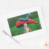 Sticker Rectangulaire Champignons magiques (Enveloppe)