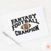 Sticker Rectangulaire Champion d'Imaginaire de football (Enveloppe)