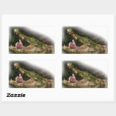 Sticker Rectangulaire champion du monde cache-cache (Feuille)