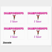 Sticker Rectangulaire Championnats du monde d'athlétisme Kenya Runner :  (Feuille)