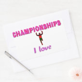 Sticker Rectangulaire Championnats du monde d'athlétisme Kenya Runner :  (Enveloppe)