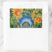 Sticker Rectangulaire Champs de tournesol pour toujours (Sac)