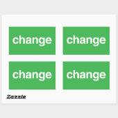 Sticker Rectangulaire Changement (Feuille)