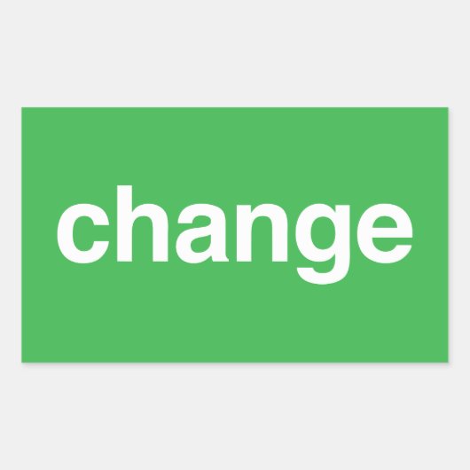 Sticker Rectangulaire Changement (Devant)