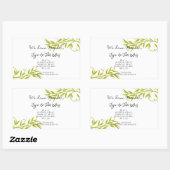 Sticker Rectangulaire Changement d'étiquette d'adresse (Feuille)