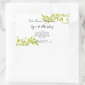 Sticker Rectangulaire Changement d'étiquette d'adresse (Sac)