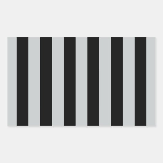 Sticker Rectangulaire Changer les bandes grises en n'importe quelle Pers (Devant)