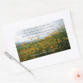 Sticker Rectangulaire Chanson de Salomon 2:10-12, Verse de la Bible, Fle (Enveloppe)