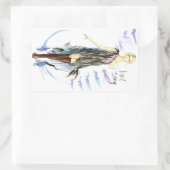 Sticker Rectangulaire Chanson d'oiseau (Sac)