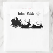 Sticker Rectangulaire Chanter le long de Noël - Carols & Festive Joy (Sac)