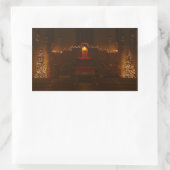 Sticker Rectangulaire Chapelle Harbison à Christmas Grove City College (Sac)