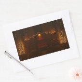 Sticker Rectangulaire Chapelle Harbison à Christmas Grove City College (Enveloppe)