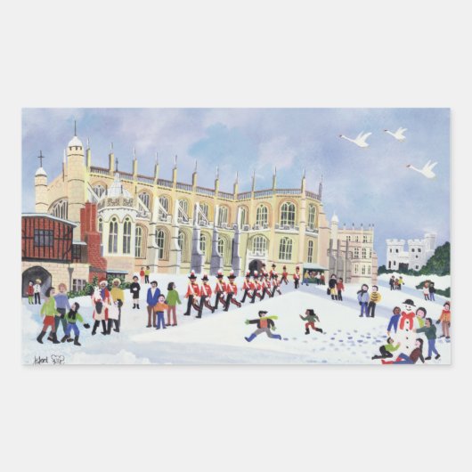 Sticker Rectangulaire Chapelle Saint-George Windsor (Devant)