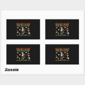 Sticker Rectangulaire Chaque collation que vous faites chaque repas que (Feuille)