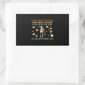 Sticker Rectangulaire Chaque collation que vous faites chaque repas que (Sac)