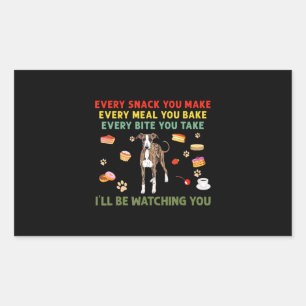 Sticker Rectangulaire Chaque collation que vous faites chaque repas que