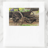 Sticker Rectangulaire Chariot de Fleurs (Sac)