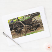 Sticker Rectangulaire Chariot de Fleurs (Enveloppe)