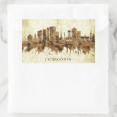 Sticker Rectangulaire Charleston Caroline du Sud (Sac)