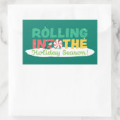 Sticker Rectangulaire Charlie Brown | Retour à la saison des fêtes (Sac)