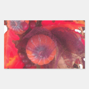 Sticker Rectangulaire Charme d'automne confortable - Décor et cadeaux d'