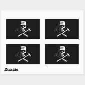 Sticker Rectangulaire Charpentier des Caraïbes (Feuille)