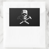 Sticker Rectangulaire Charpentier des Caraïbes (Sac)