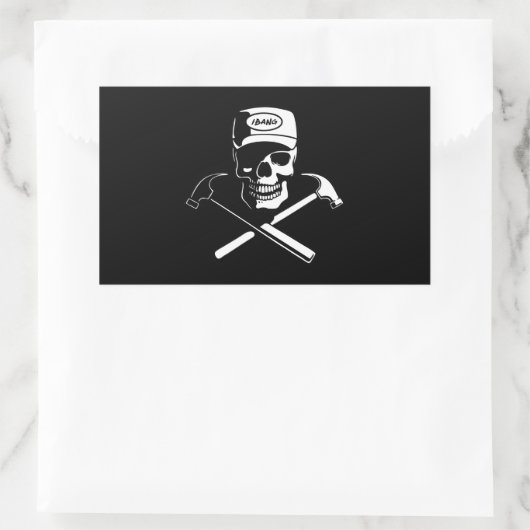 Sticker Rectangulaire Charpentier des Caraïbes (Sac)