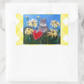 Sticker rectangulaire "Chasse pour les Valentines" (Sac)