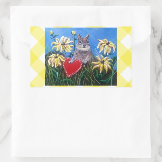 Sticker rectangulaire "Chasse pour les Valentines" (Sac)