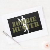 STICKER RECTANGULAIRE CHASSEUR DE ZOMBIE- ZOMBIE (Enveloppe)