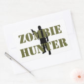 STICKER RECTANGULAIRE CHASSEUR DE ZOMBIES (Enveloppe)