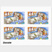 Sticker Rectangulaire Chat 388 (Feuille)