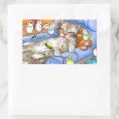 Sticker Rectangulaire Chat 388 (Sac)