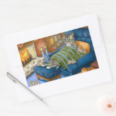 Sticker Rectangulaire chat 459 (Enveloppe)