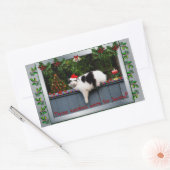 Sticker Rectangulaire Chat amateur de biscuits (Enveloppe)