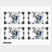 Sticker Rectangulaire Chat Cosmique et Fée de l'Ombre du Matin (Feuille)