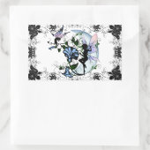 Sticker Rectangulaire Chat Cosmique et Fée de l'Ombre du Matin (Sac)