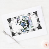 Sticker Rectangulaire Chat Cosmique et Fée de l'Ombre du Matin (Enveloppe)