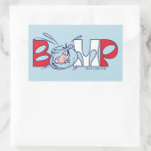Sticker Rectangulaire Chat dans le Casquette | Bump (Sac)