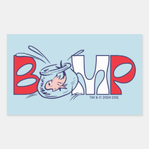 Sticker Rectangulaire Chat dans le Casquette   Bump