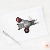 Sticker Rectangulaire Chat de boîte (Enveloppe)