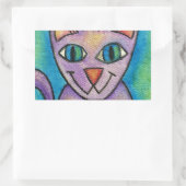 Sticker Rectangulaire Chat de Pink (Sac)
