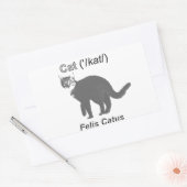 Sticker Rectangulaire Chat Felis Catus (Enveloppe)